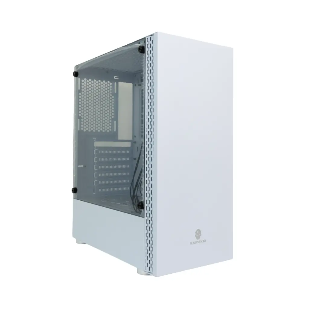 Case P/Computadora GAMEKM Armor Sin Fuente / No Ventiladora Blanco | SYCOM